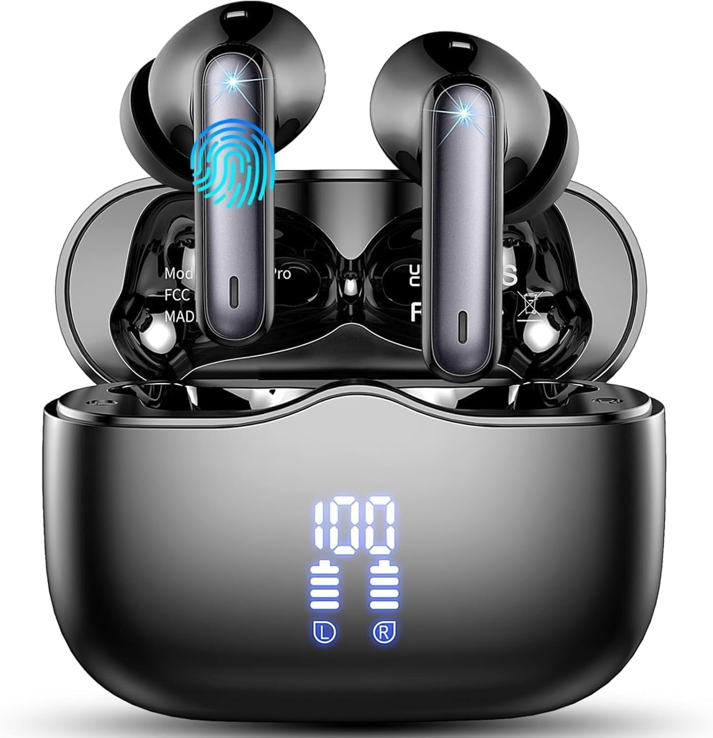 Wireless Earbuds, Bluetooth 5.4 Headphones in Ear buds with HiFi Stereo, 4 ENC N...