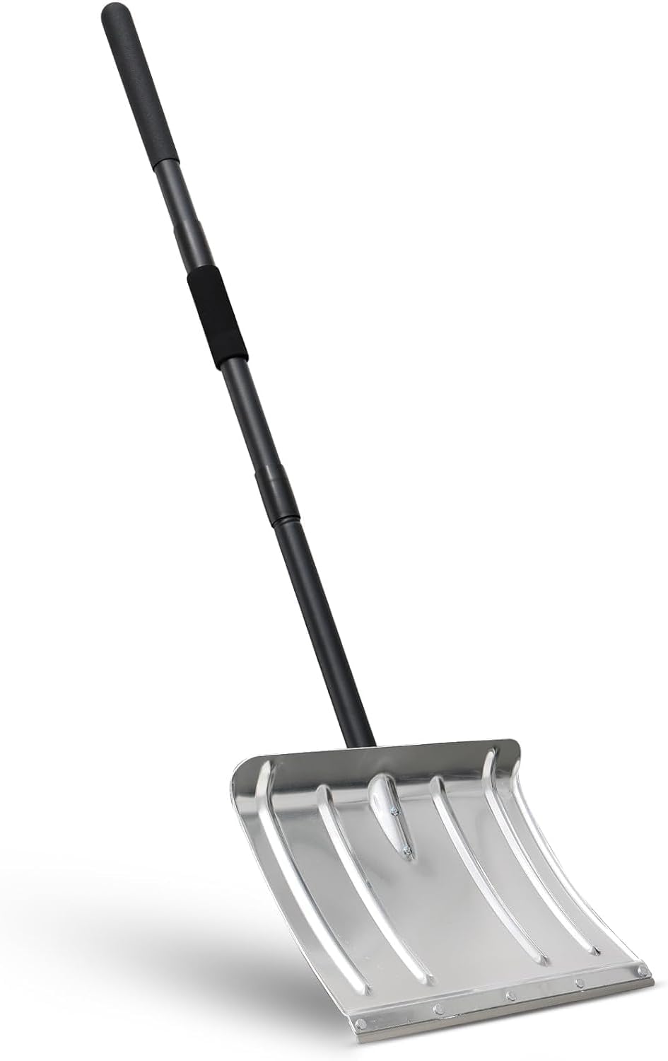 Snow Shovel, 167 cm Aluminum Snow Pusher Shovel for Driveway Car for Snow Remova...