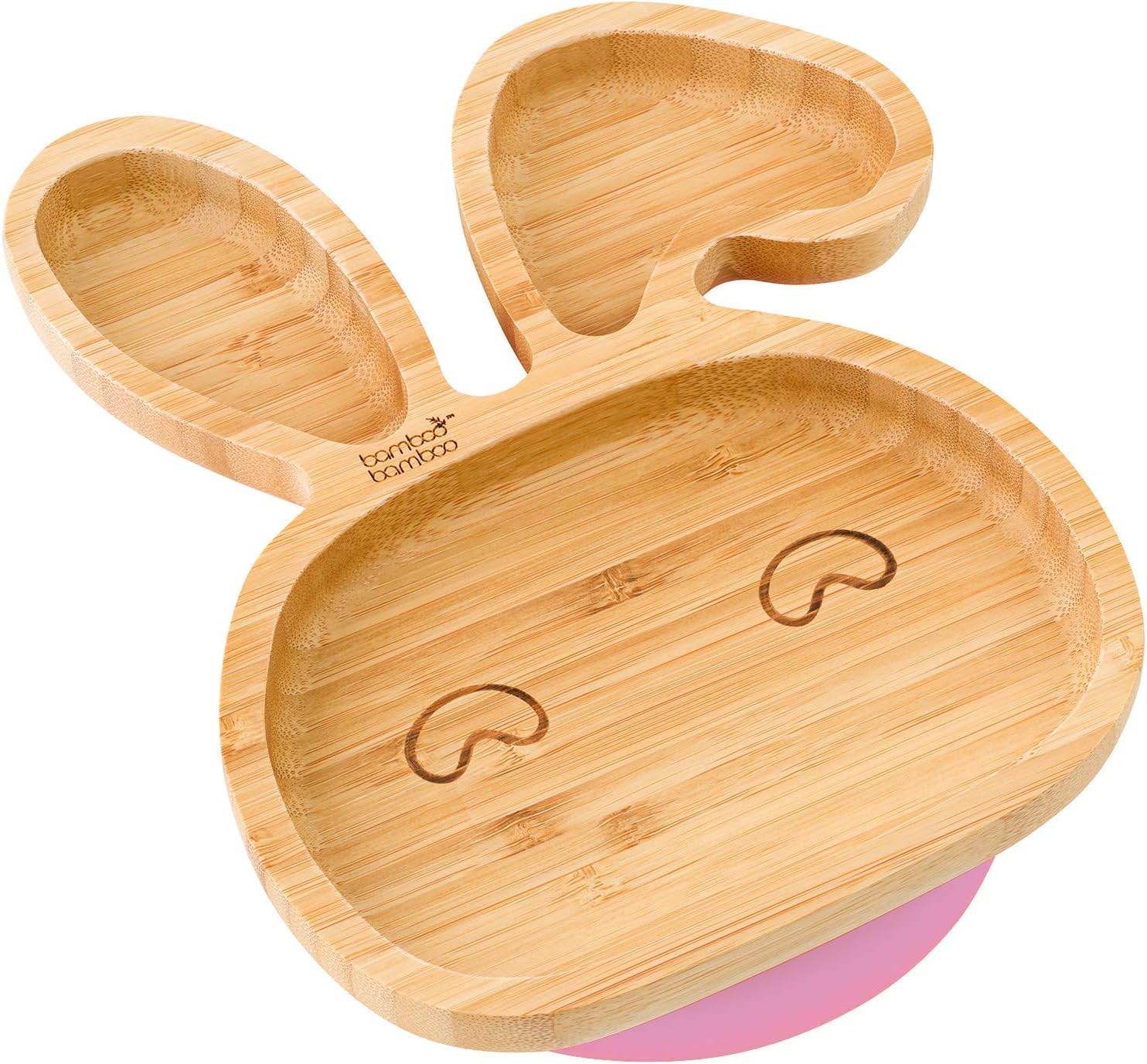 bamboo bamboo Baby Plate and Toddler Plate, Suction Plate for Feeding and Weanin...