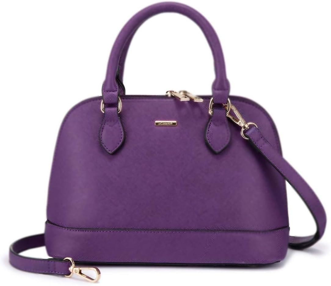 LOVEVOOK Purse for Women Small Crossbody Bags Classic Double Zip Top Handle Dome...