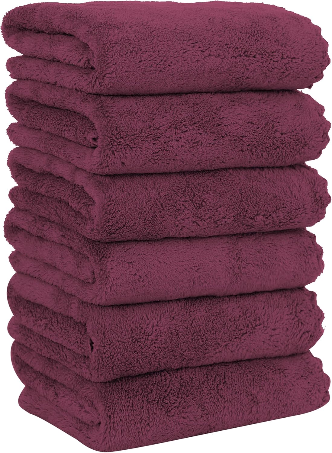 MOONQUEEN 6 Pack Premium Hand Towels - Quick Drying - Microfiber Coral Velvet Hi...