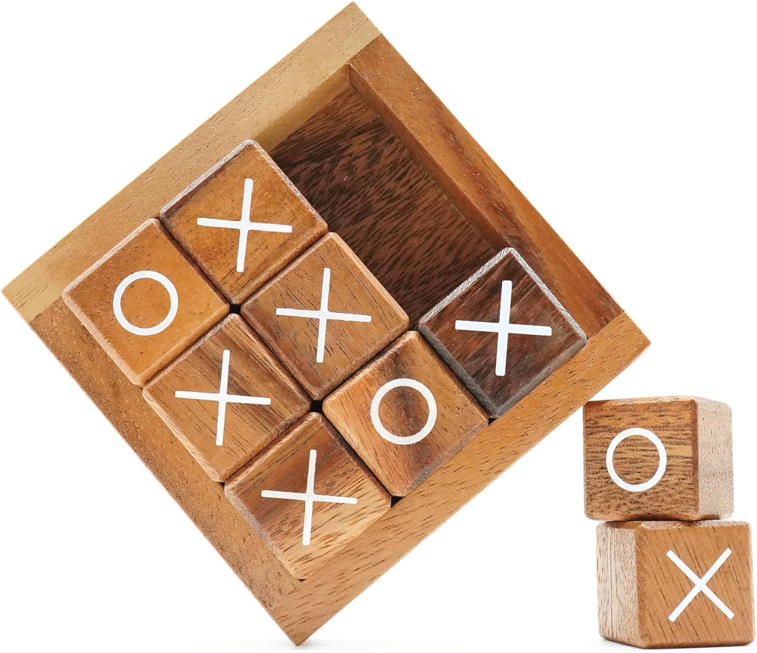 BSIRI Tic Tac Toe for Kids and Adults Coffee Table Living Room Decor and Desk De...