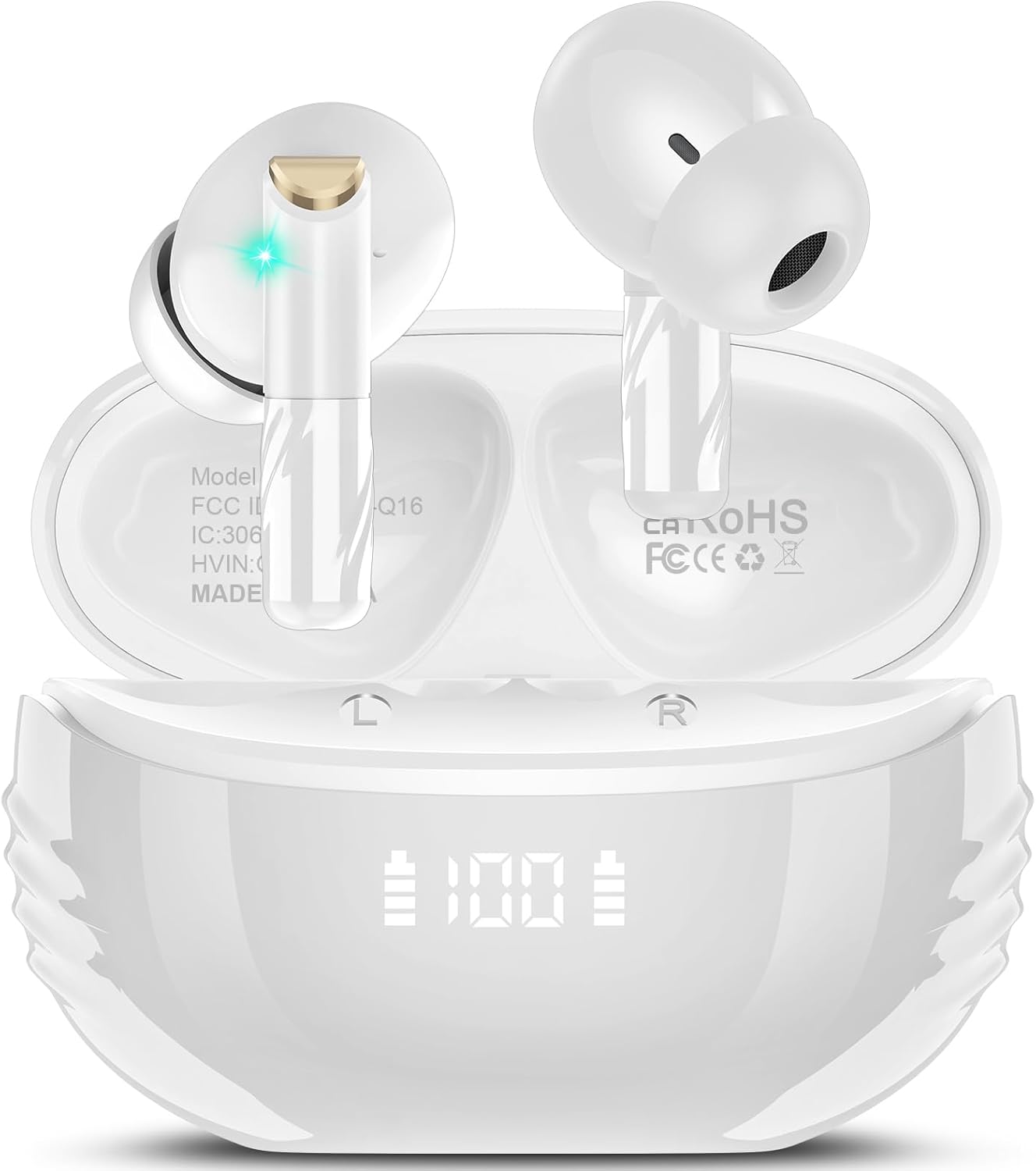 Conyat Wireless Earbuds, Stereo Sound Bluetooth 5.4 Headphones in Ear With 4 ENC...