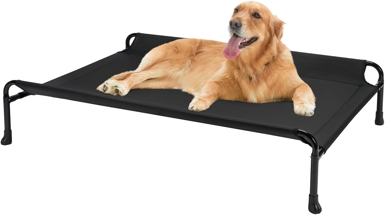 Veehoo Cooling Elevated Dog Bed, Raised Dog Beds for Large Dogs, Outdoor Dog Bed...