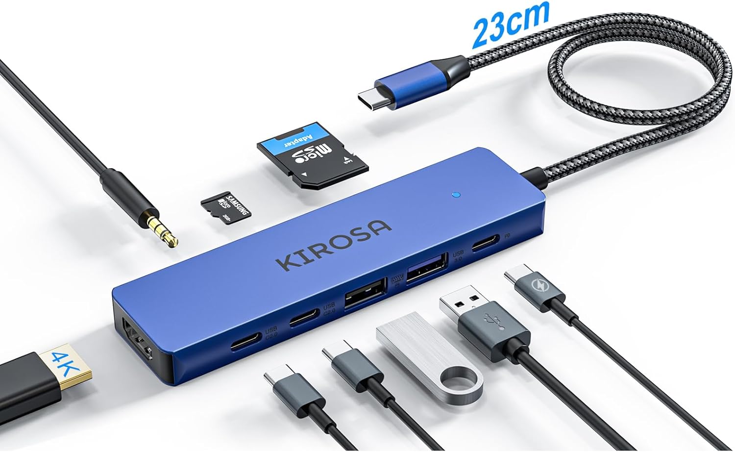 USB C to HDMI Adapter: 9 in 1 USB C Hub Multiport Adapter for MacBook Air/Pro -...