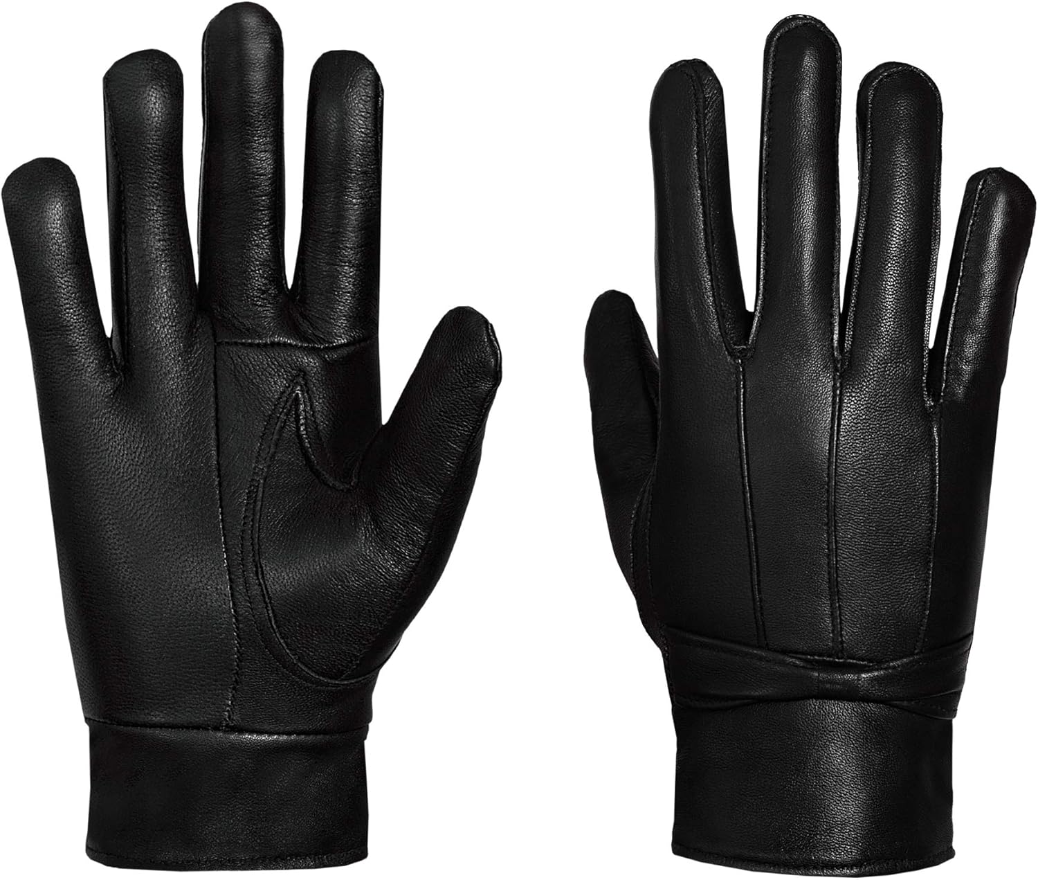 SixSigma Sports Ladies Leather Gloves Women Real Soft Fleece Lined Winter Casual...