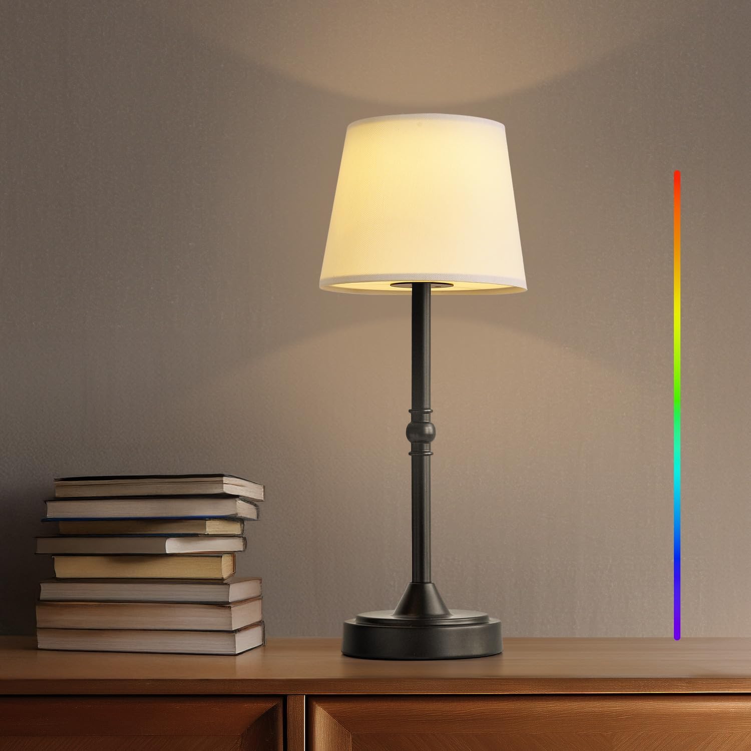 Oneach 16" Portables Cordless LED Table Lamp, Rechargeable Battery Powered Lamp...