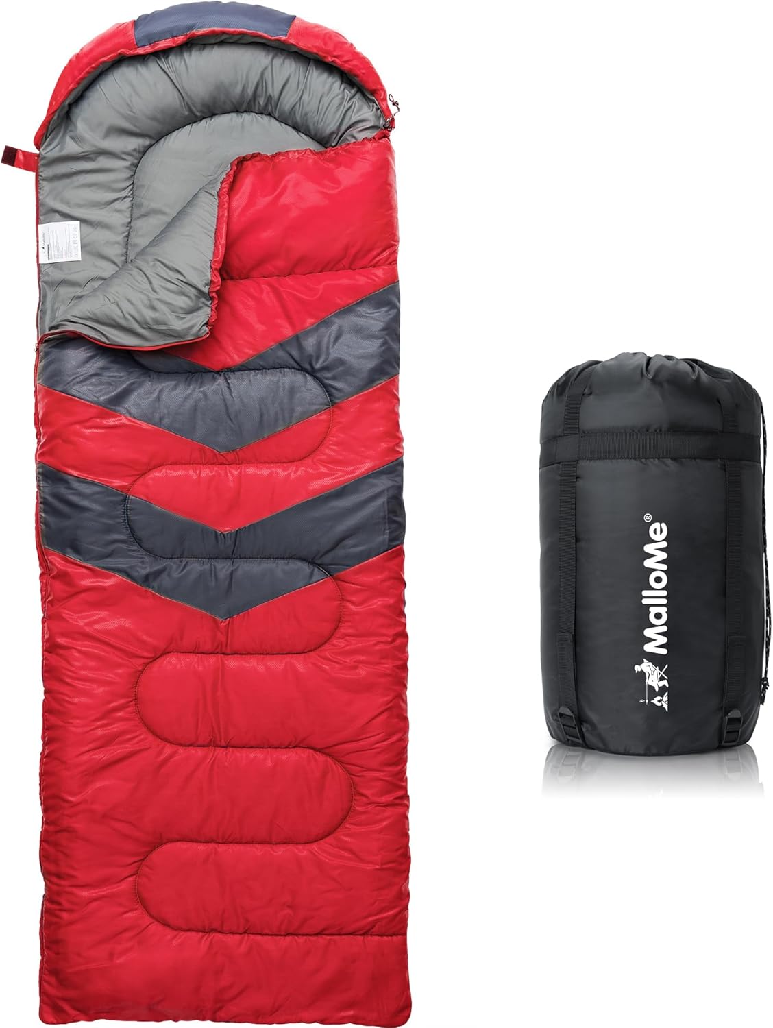 MalloMe Sleeping Bags for Adults & Kids Sleeping Bag 3-4 Season - Ultralight Bac...