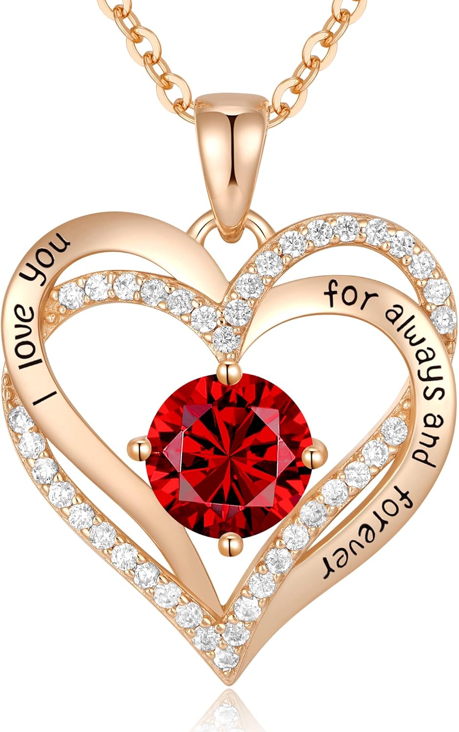 CDE Chrismas Gifts for Women, Forever Love Heart Necklaces for Women, Wedding An...