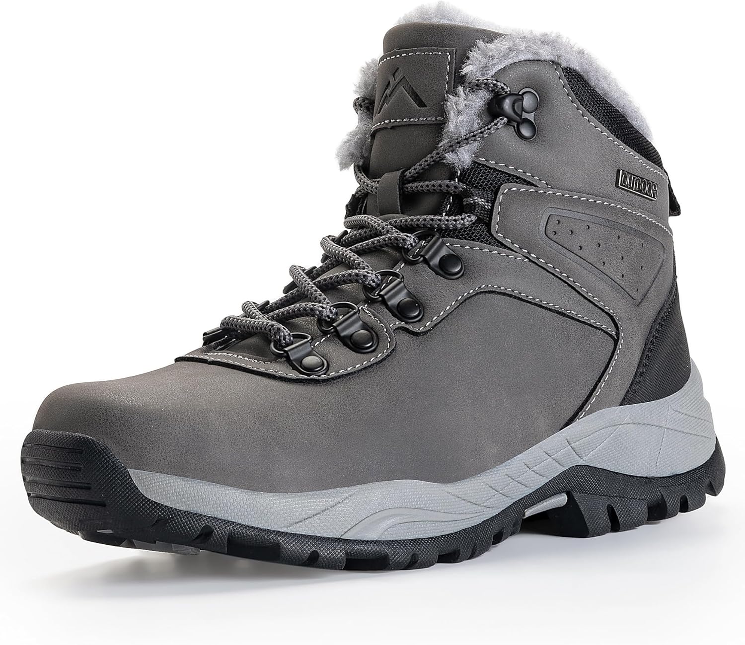 CC-Los Women's Winter Snow Boots Cozy Fur-Lined Water-Resistant Non-Slip Comfort...