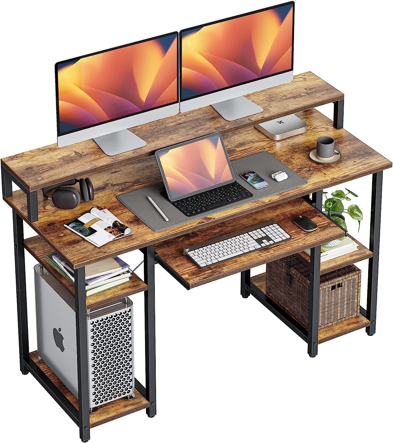 CubiCubi Computer Desk with Keyboard Tray, 47 Inch...