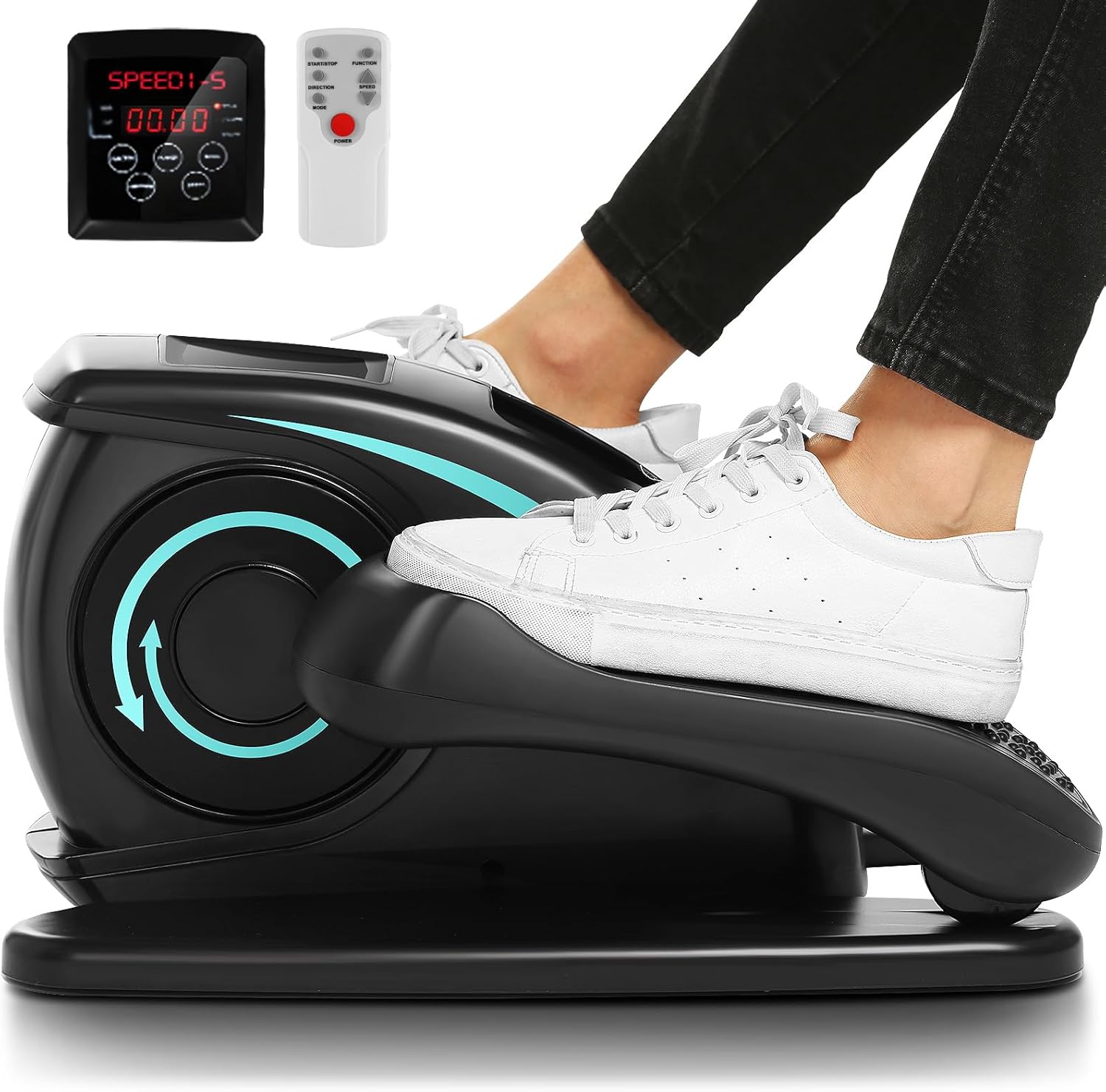 ANCHEER Under Desk Elliptical, Electric Ellipse Leg Exerciser While Sitting for...