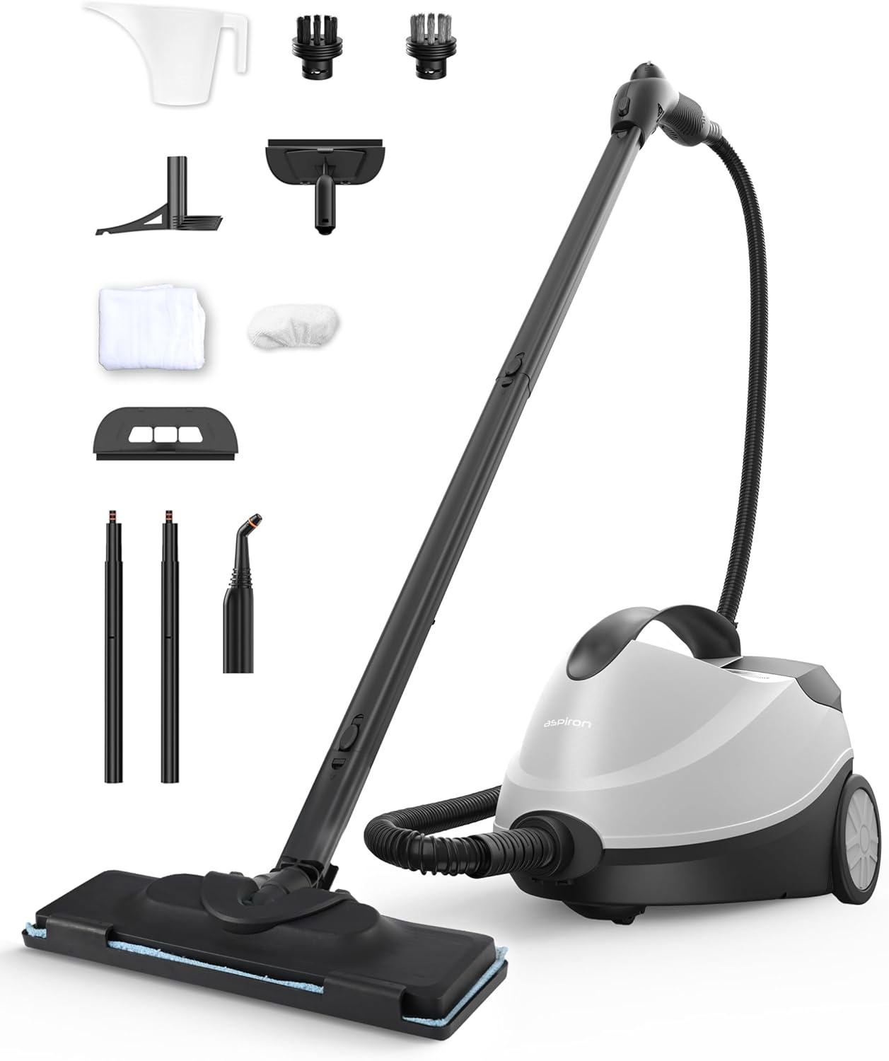 Steam Cleaner, Fast 50S Heat-Up Refill Anytime, Powerful Multipurpose Steamer Mo...