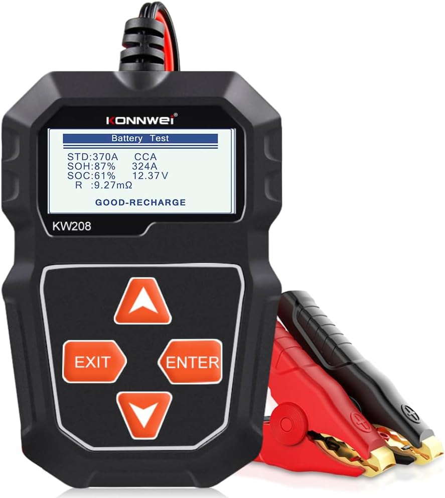 KONNWEI KW208 12V Car Battery Tester, 100-2000 CCA...