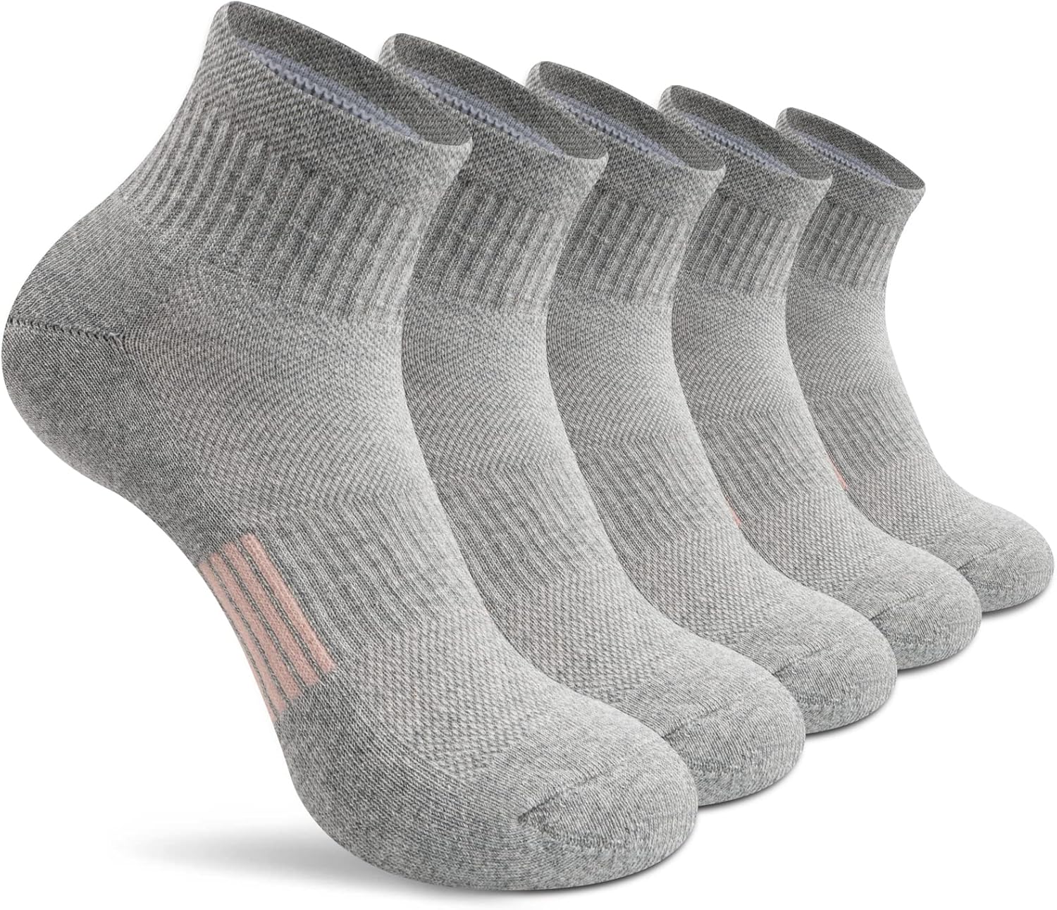 Gonii Ankle Socks Womens Athletic Thick Cushioned Running Hiking Low Cut 5-Pairs...