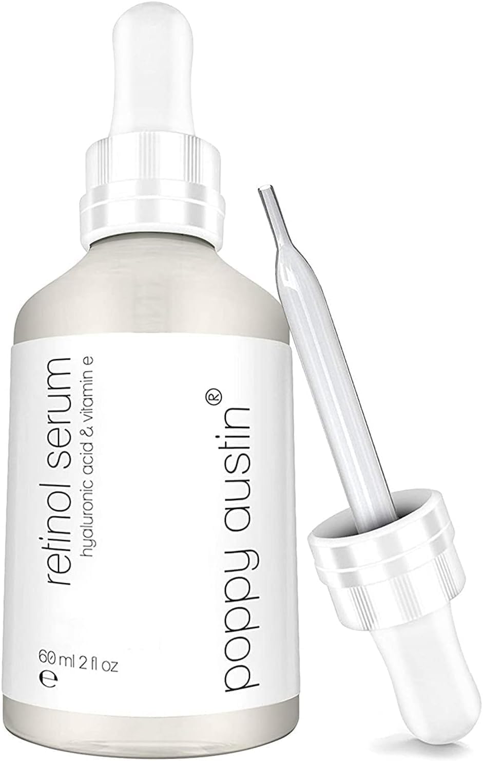 Poppy Austin 60mL Retinol Serum High Strength for Face - Fragrance-Free Night Se...