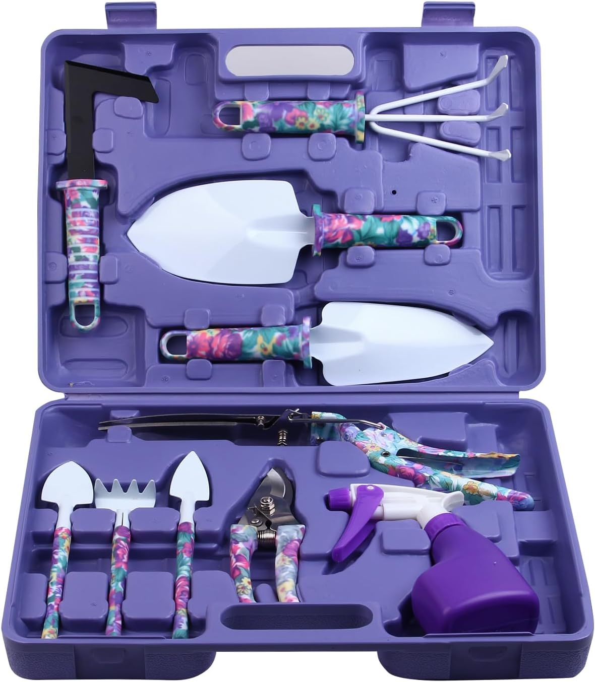Garden Tools Set, JUMPHIGH 10 Pieces Gardening Too...