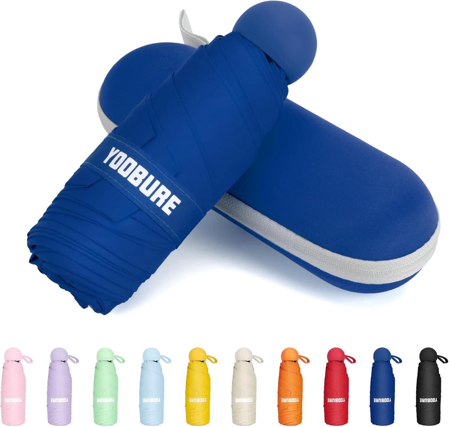 Yoobure Travel Umbrella Portable Compact Umbrella, Pocket Mini Umbrella for Purs...