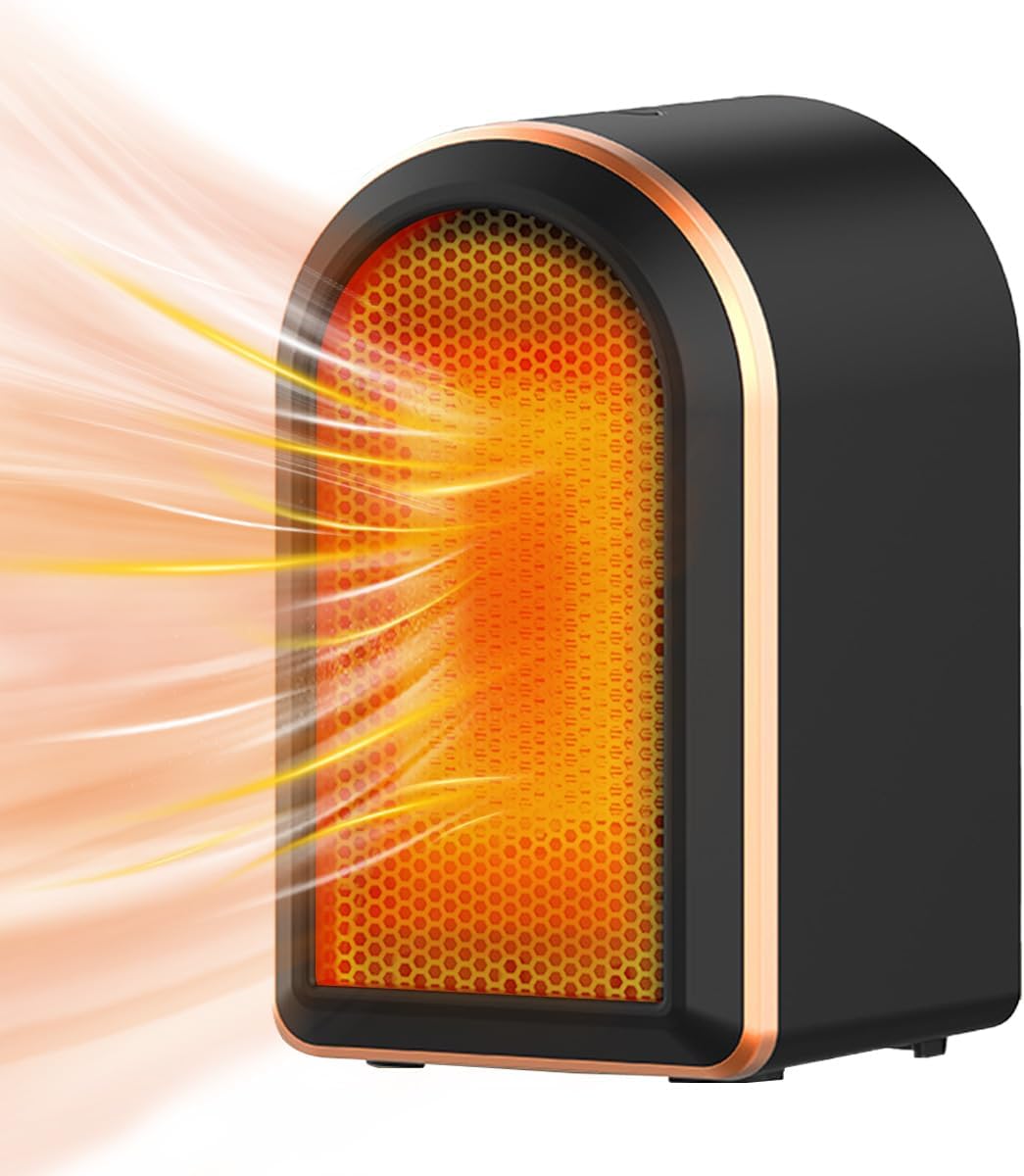 Electric Heater, Space Heater with 1200W/800W Heating Modes Portable PTC Ceramic...