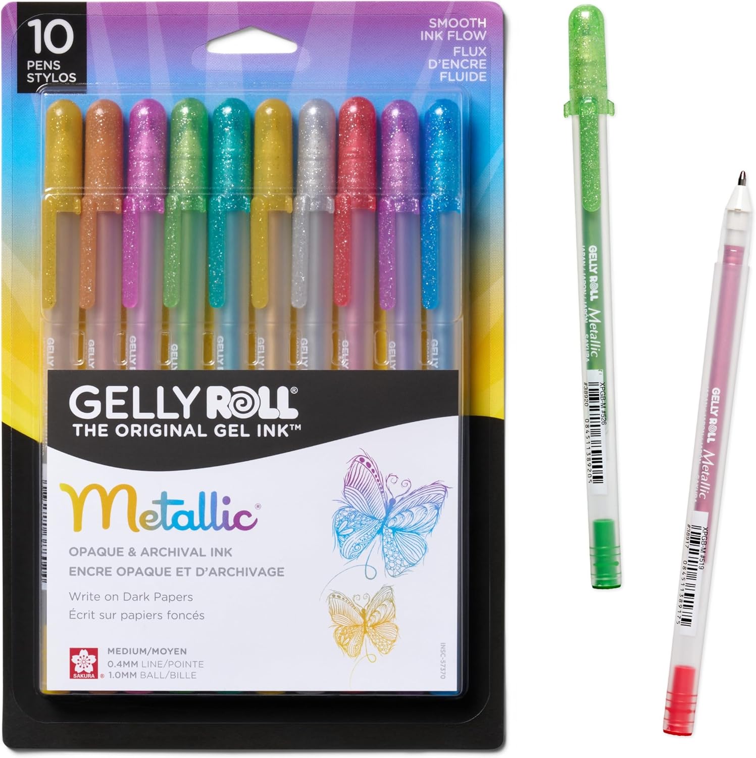 SAKURA Gelly Roll Metallic Gel Pens - Creator of the Original Gel Pen - Pens for...