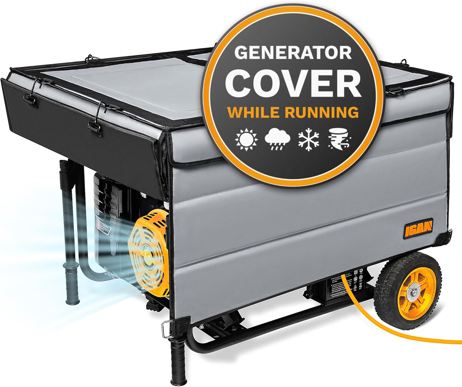 IGAN Generator Covers While Running, 100% Waterproof Generator Tent, Ultra Heavy...
