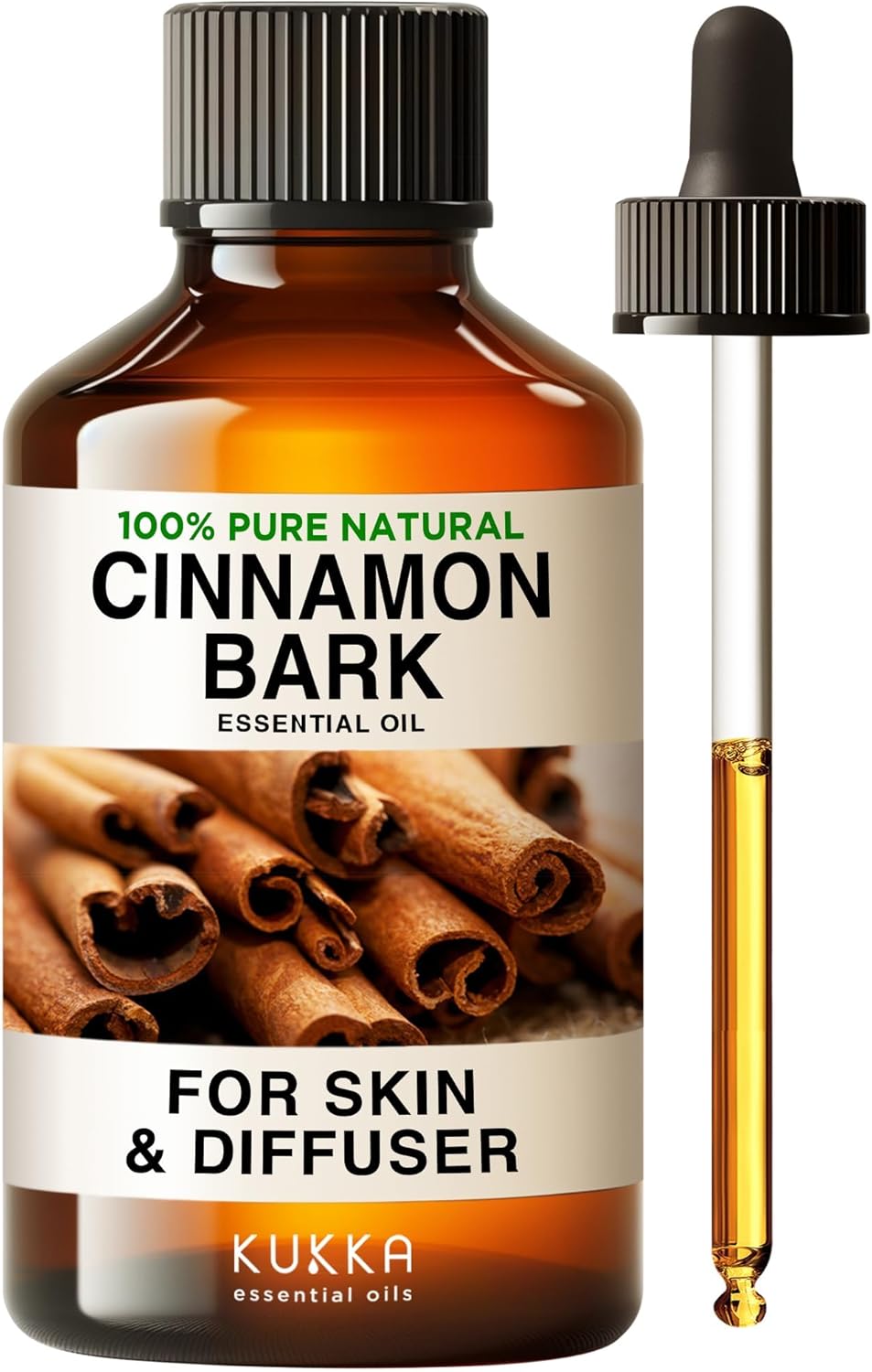 Cinnamon Essential Oil for Diffuser - 4 Fl Oz - 100% Pure Natural Cinnamon Bark...