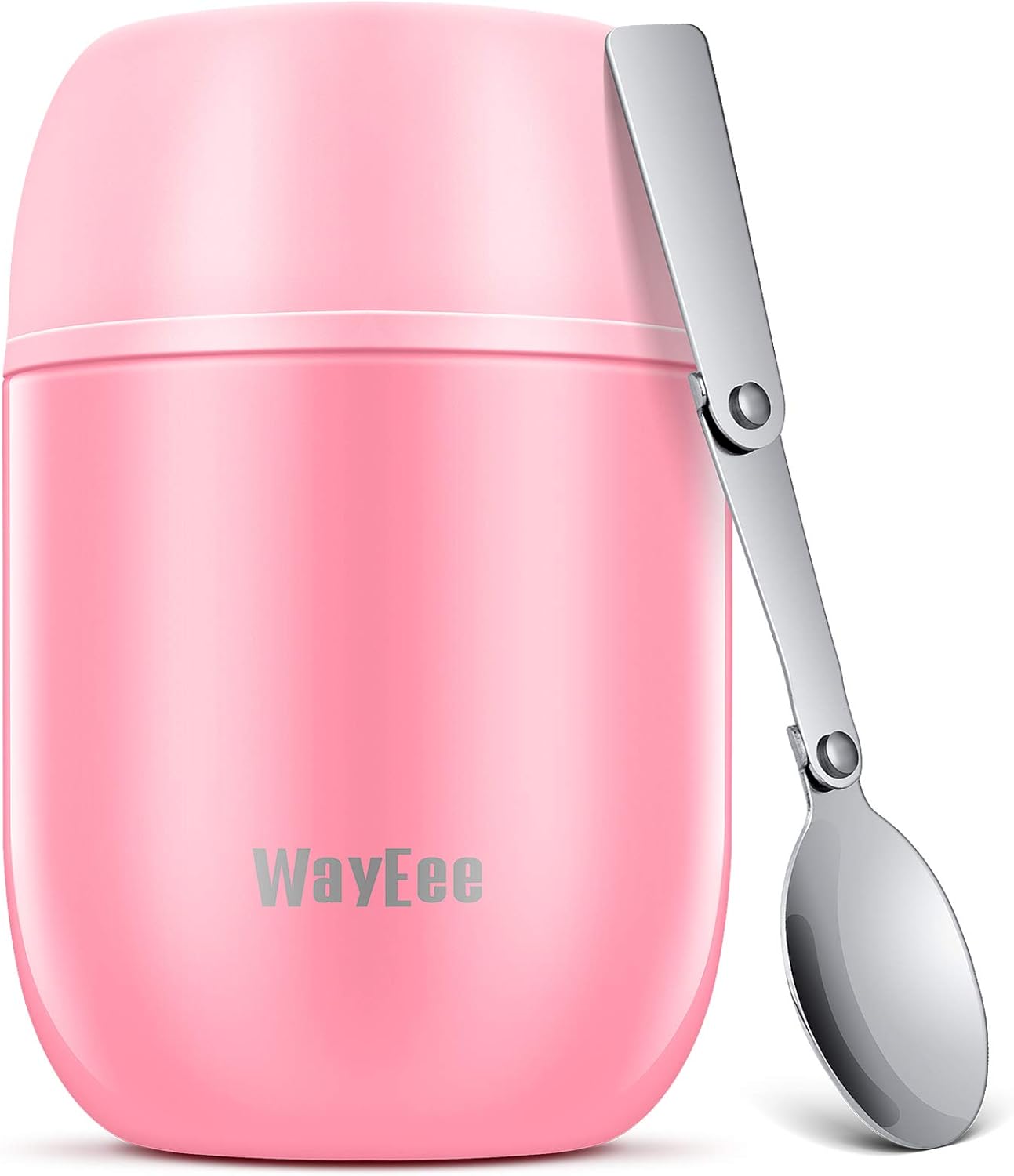 WayEee Food Flask, Food Flask for Hot Food Stainless Steel Food Jar with Folding...