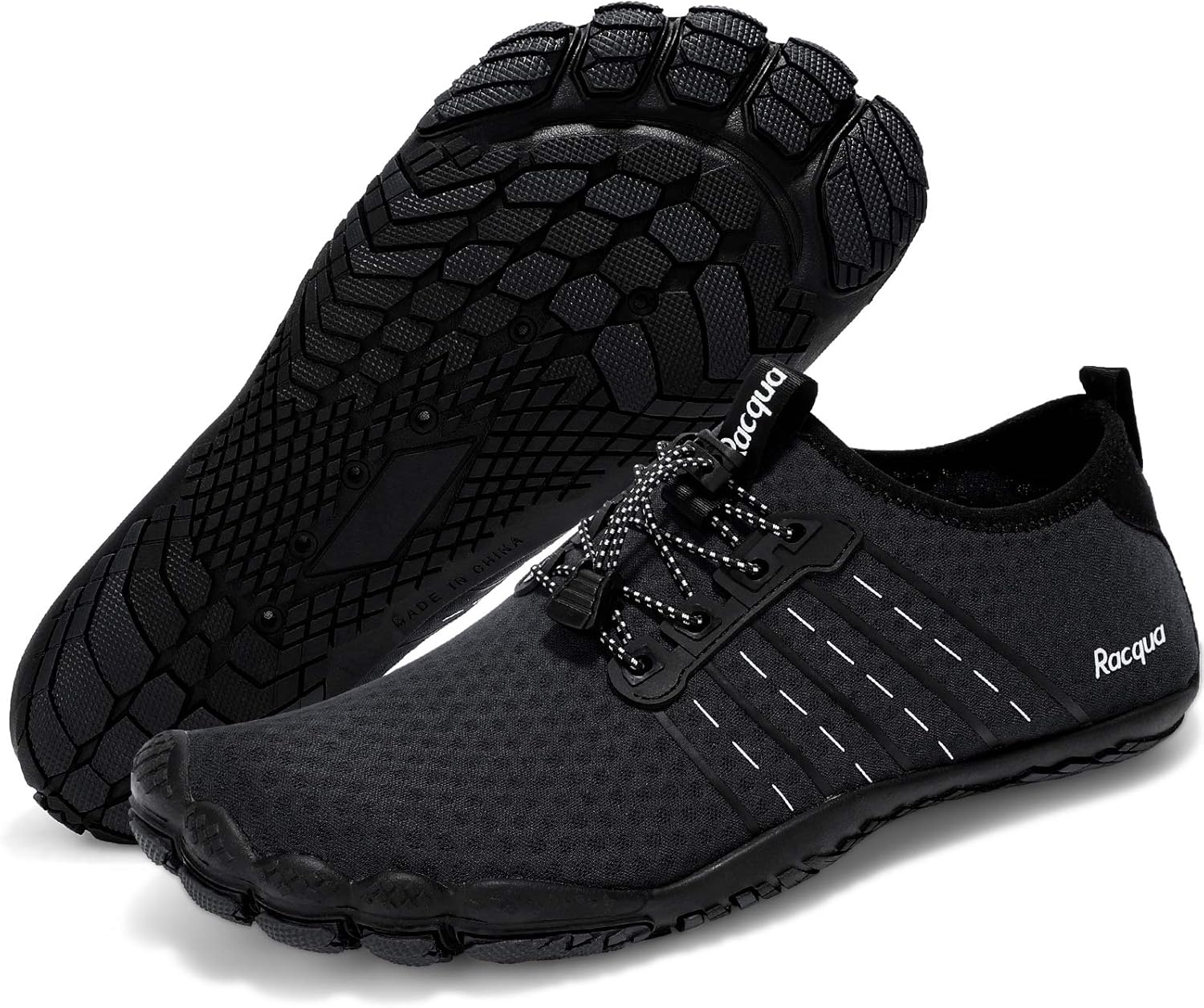 Racqua Composite Mesh Barefoot Water Shoes Men Women 9 UK Wz112eu Black