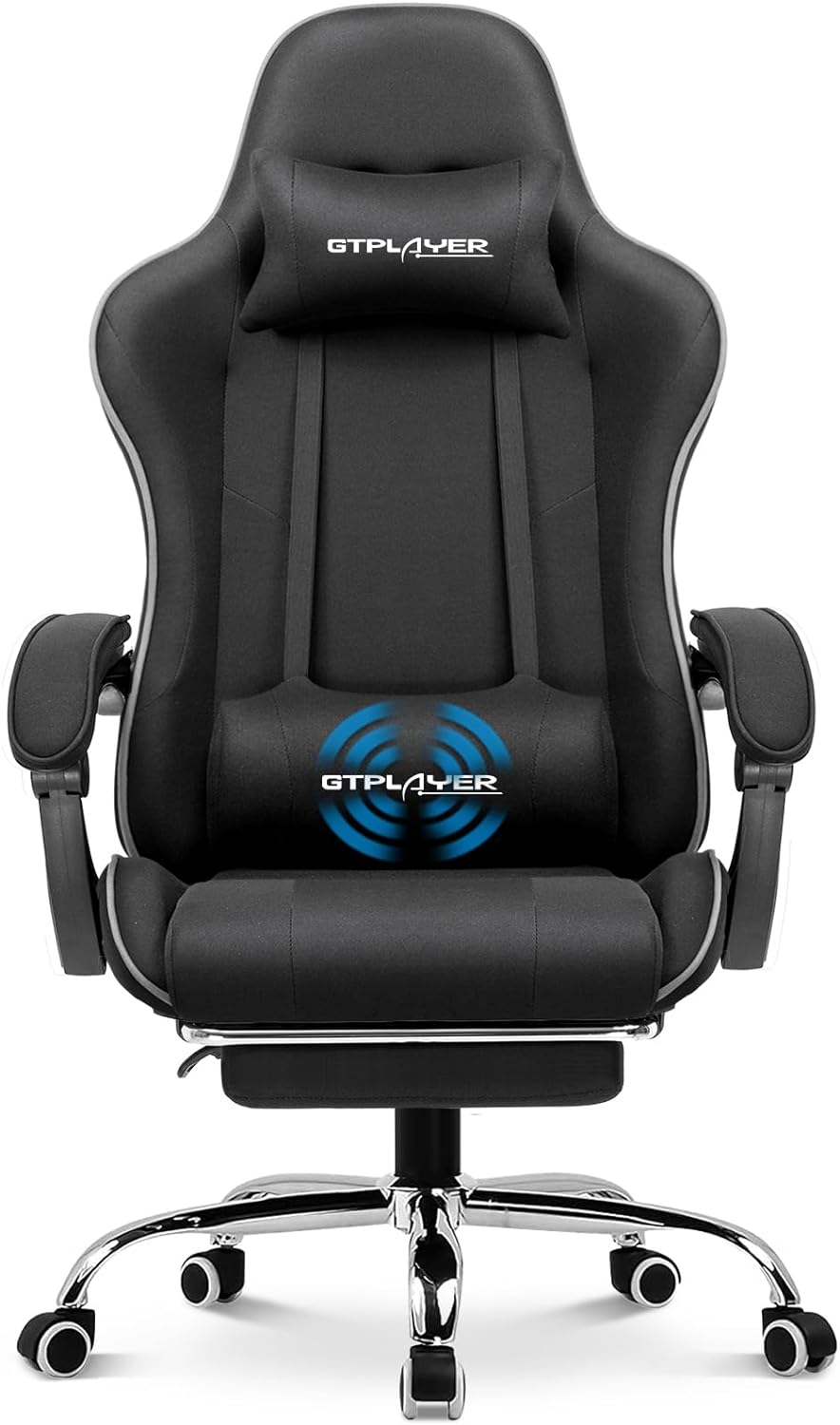 GTPLAYER Gaming Chair with Footrest, Computer Chai...