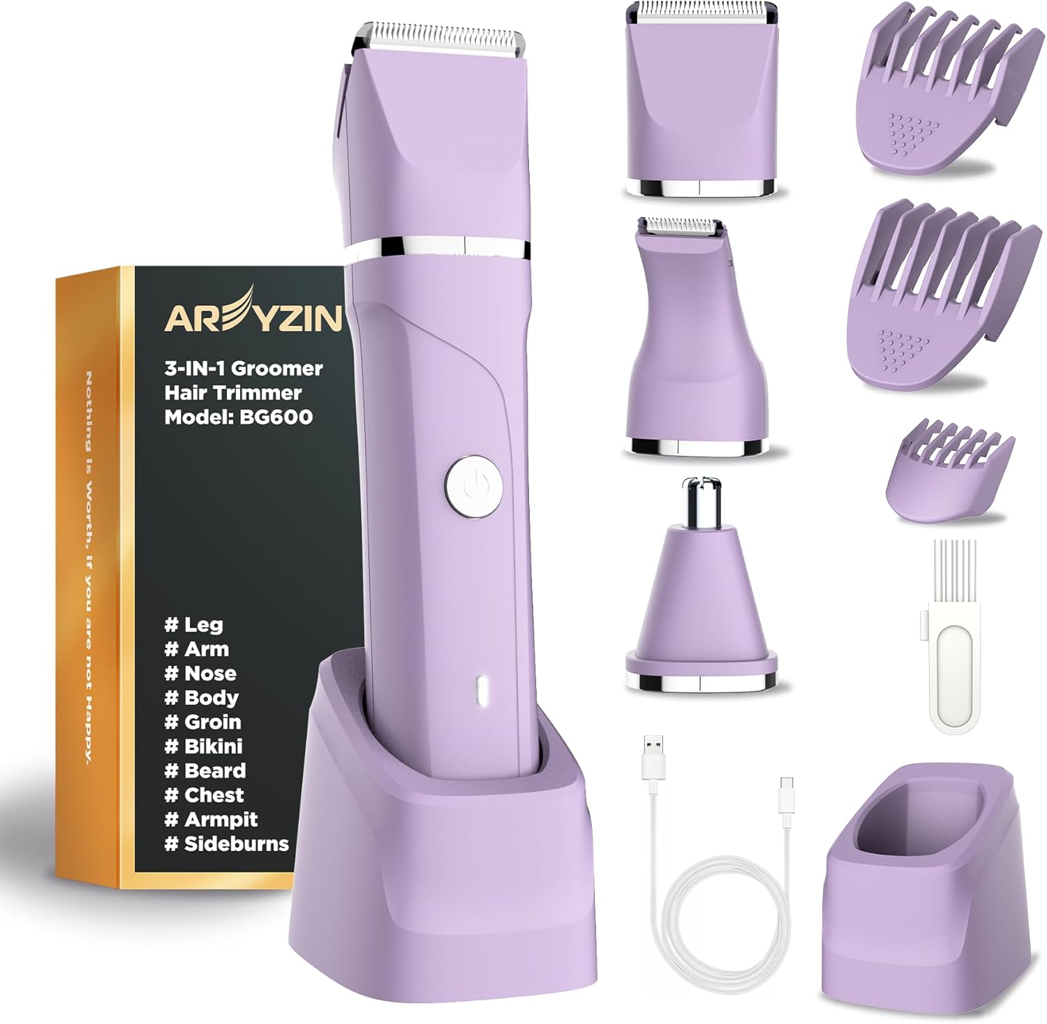 Bikini Trimmer Women Lady Shavers for Women Body Hair Trimmer for Bikini Legs Pu...