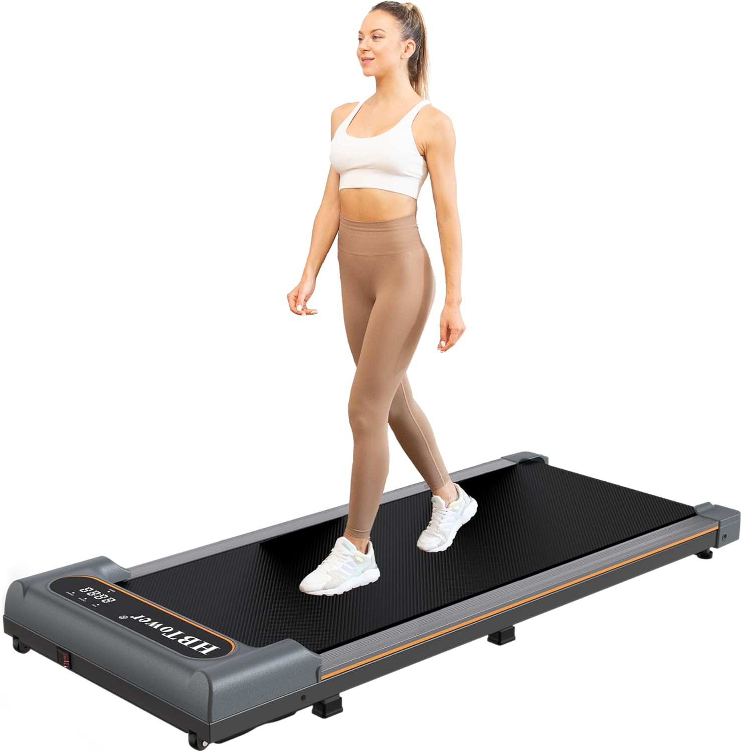 HBTower Walking Pad, Under Desk Treadmill for Home Office, 2 in 1 Portable Walki...