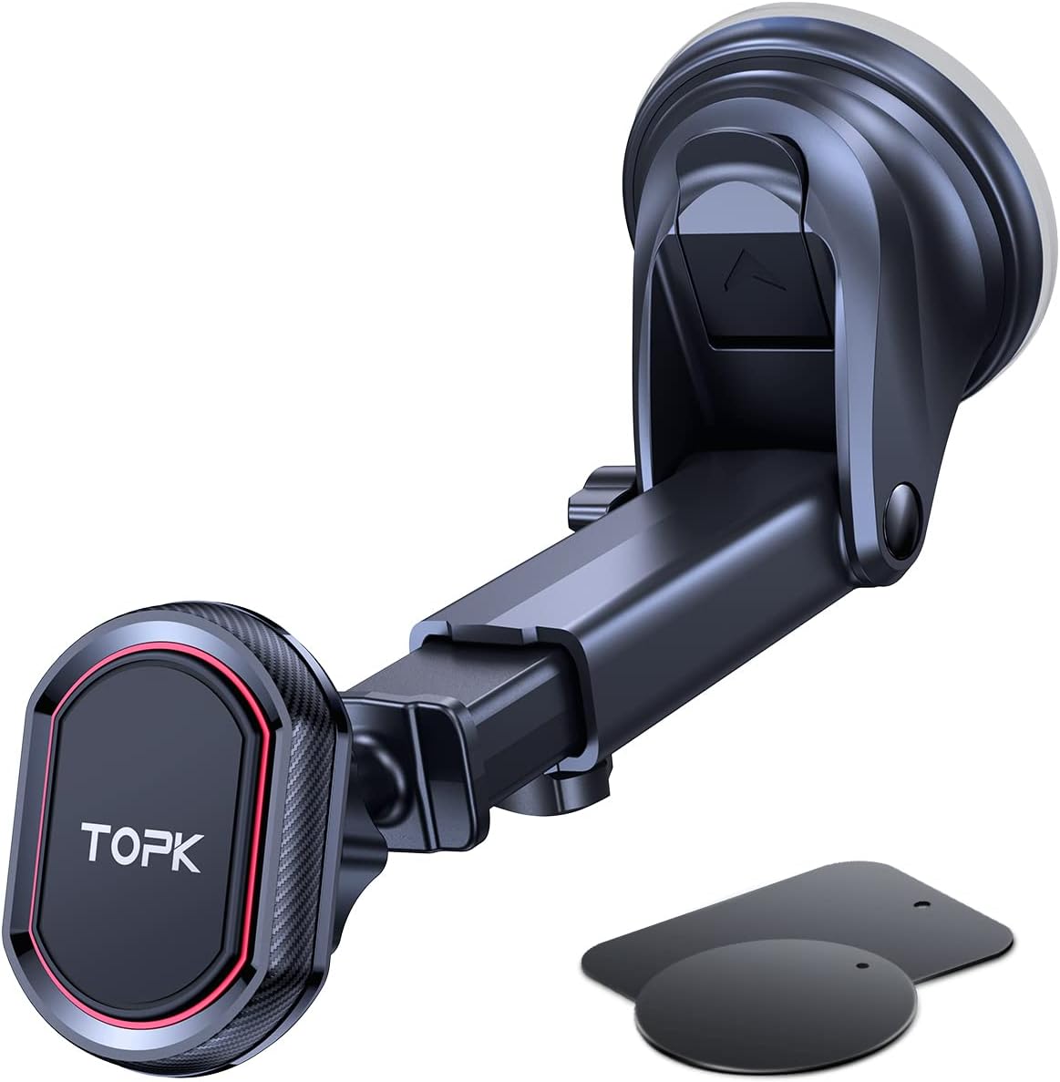 TOPK Car Phone Holder, Magnetic Phone Car Mount for Windshield and Dashboard,[St...