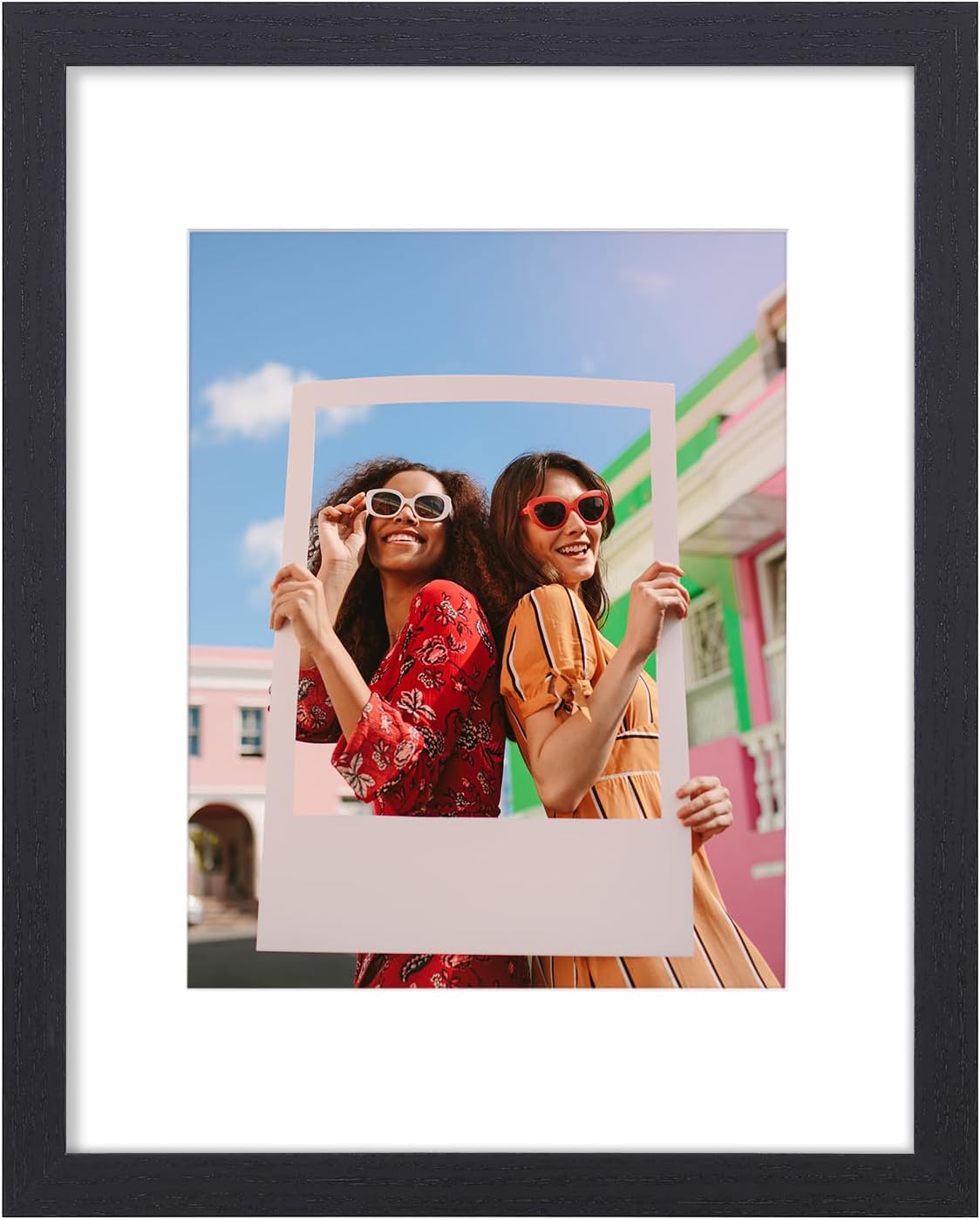 Vittanly 11x14 Picture Frame, Display Pictures 8x10 with Mat or 11x14 without Ma...