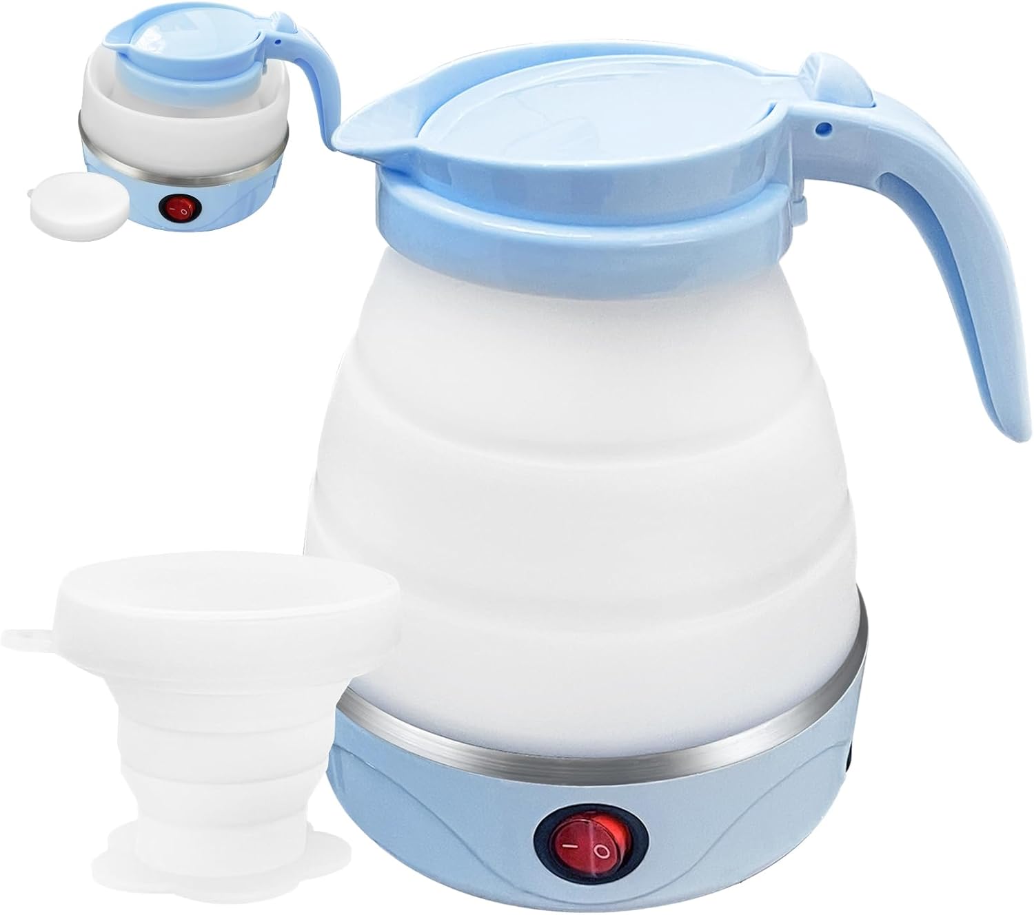 YudouTech Foldable Electric Kettle, Camping Kettle, Mini Travel Kettle, Silicone...