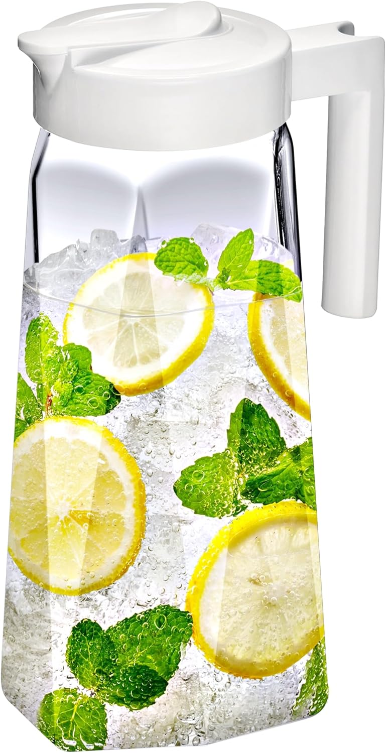 Amazing Abby - Splendor - Tritan Pitcher (64 oz), Unbreakable Plastic Water Pitc...