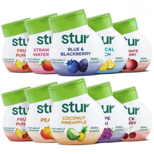 Stur Liquid Water Enhancer | The Ultimate 10-Pack Variety Pack | Naturally Sweet...