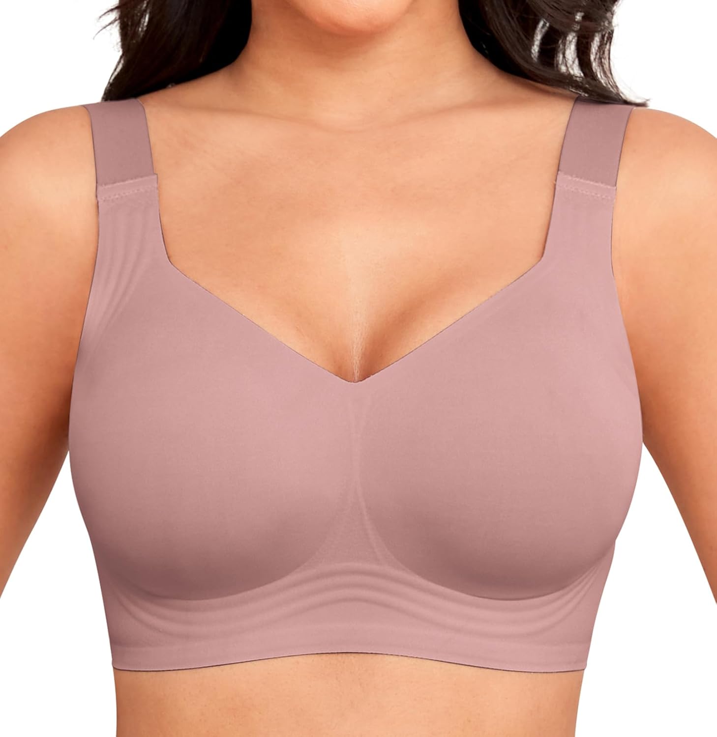Women Wirefree Bras for Women Full Coverage No Underwire Everyday Bras Comfortab...