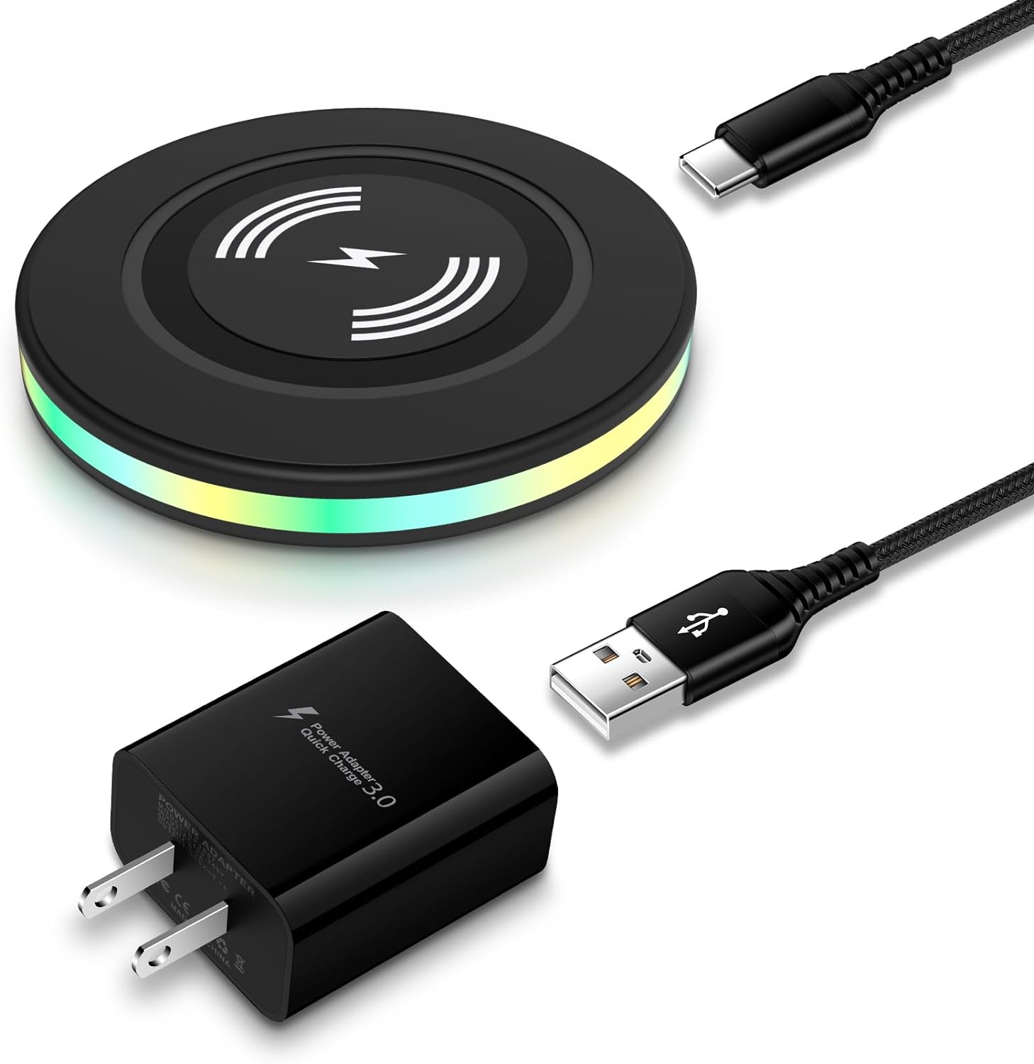 Wireless Charger Samsung Fast Charging Pad Android Wireless Charger Phone Charge...