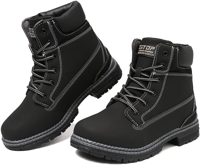 Maxome Walking Boots Womens Hiking Boots Waterproof Ankle Boots for Women Mid Ca...