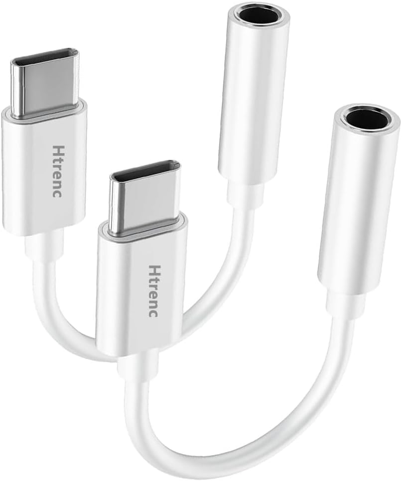 USB C to 3.5mm Headphone Jack Adapter for iPhone 16/16 Pro/15/15 Pro/Pro Max/Plu...