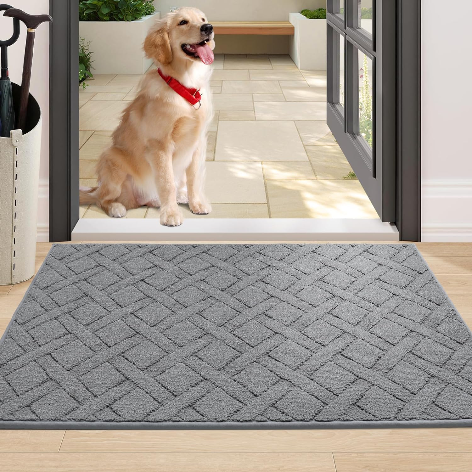 COSY HOMEER Dog Door Mat for Muddy Paws, Absorbs Moisture and Dirt, Mud Mat for...