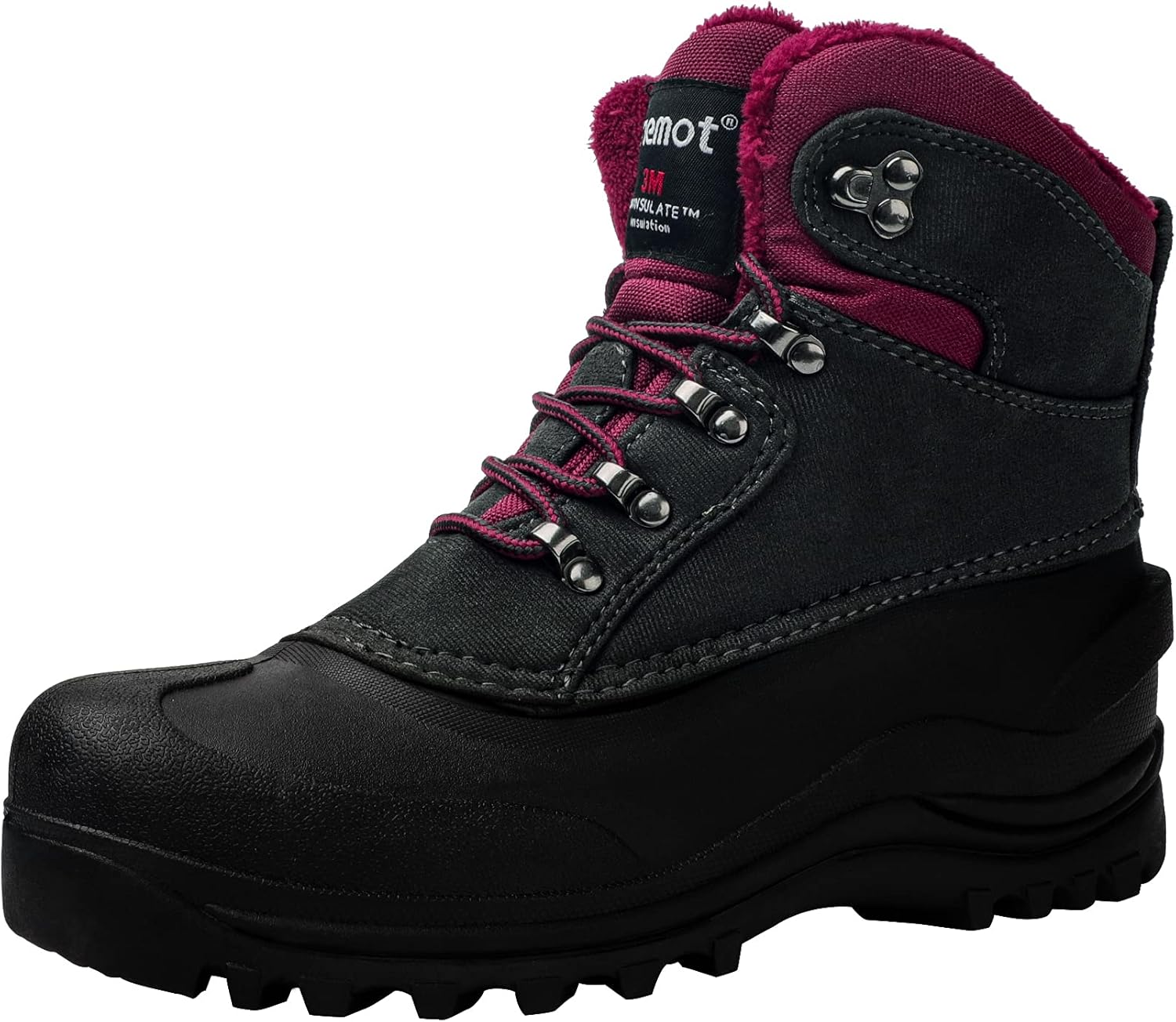 riemot Women's Men's Snow Boots, Waterproof Winter Boots for Dog Walking Hiking...
