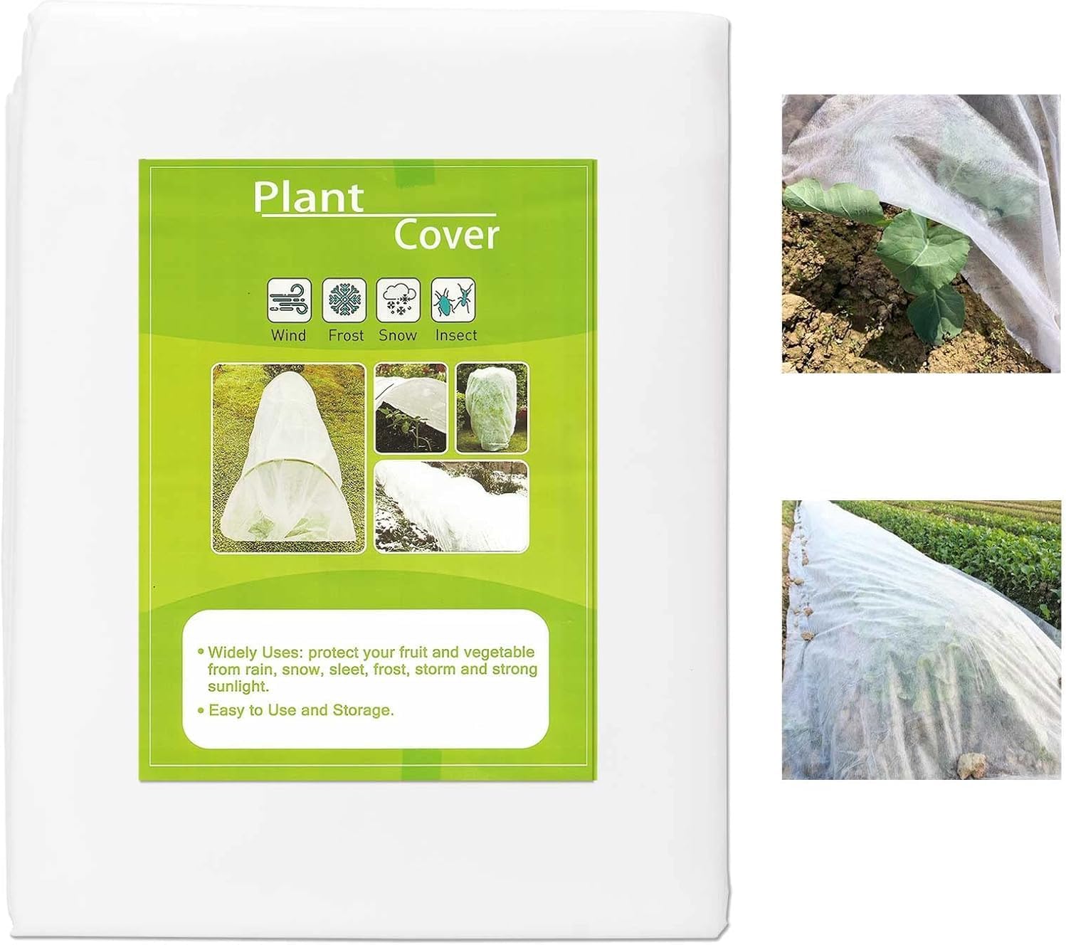 Cymax Garden Fleece Plant Freeze Protection 3mx10m,Fabric Plant Cover Frost Blan...