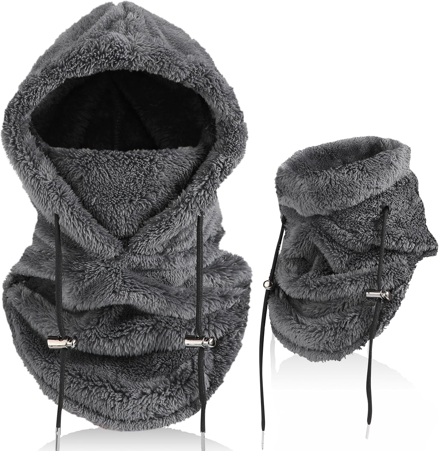 AYPOW Unisex Winter Thermal Fleece Balaclava, Windproof Ski Mask Face Cover, Mul...