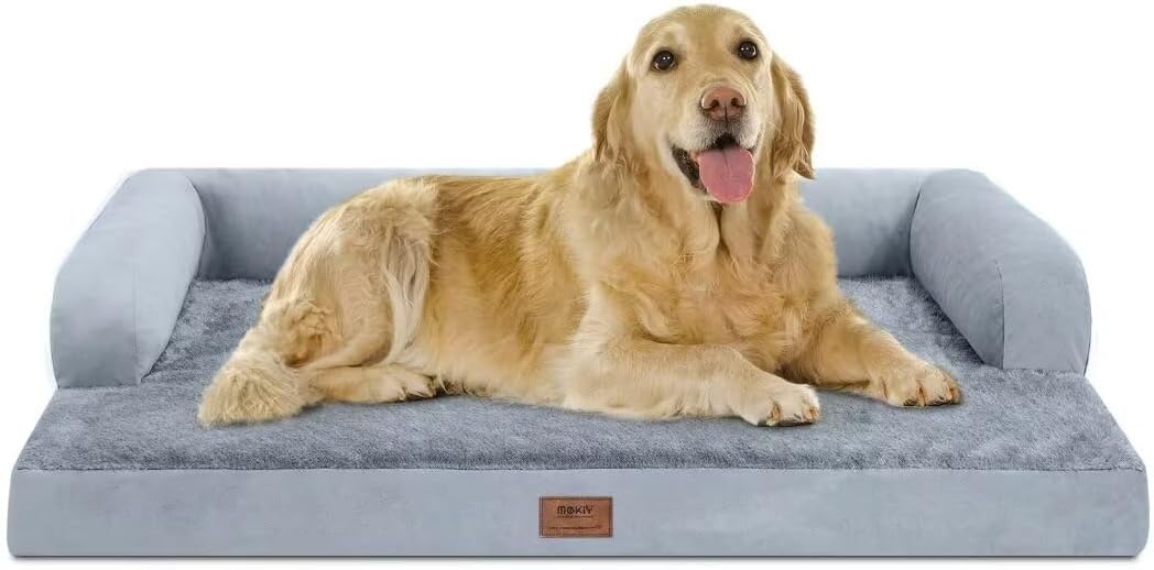 Large Dog Bed Orthopedic Washable: Beds Bolster - XL XLarge Big Dogs - Memory Fo...
