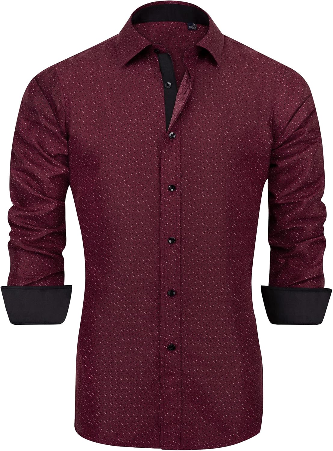 J.VER Men's Casual Long Sleeve Pattern Dress Shirt Printed Button Down Shirts La...