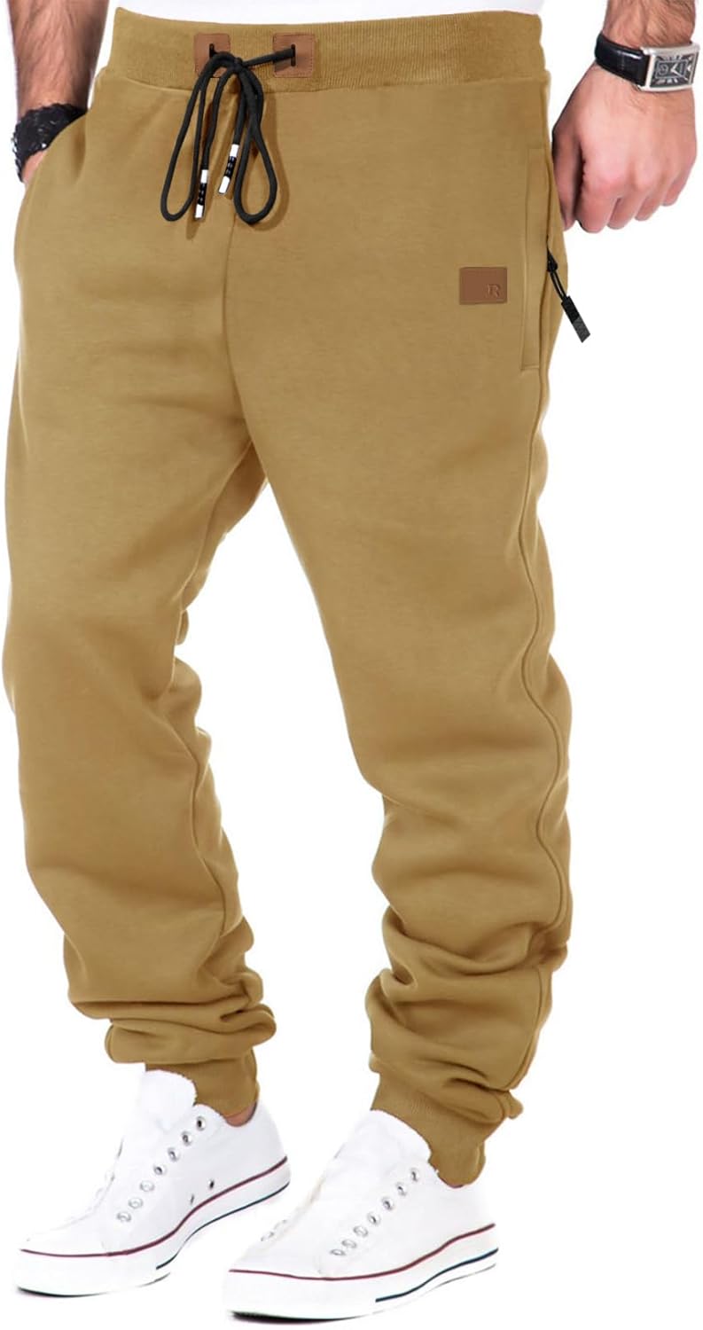 Meilicloth Mens Sweatpants Gym Running Workout Pants Athletic Drawstring Tapered...