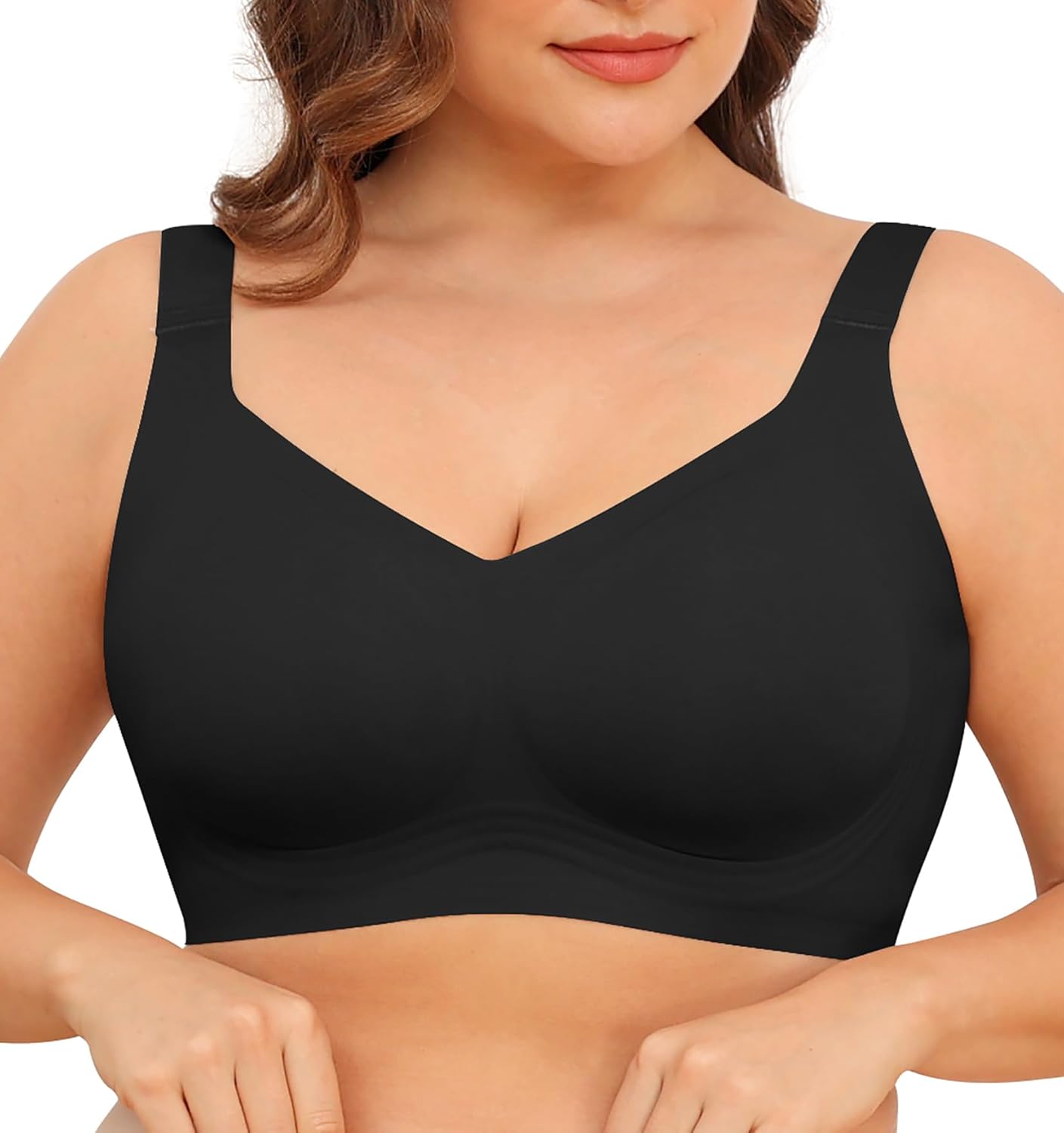 Women Wirefree Bras for Women Full Coverage No Underwire Everyday Bras Comfortab...