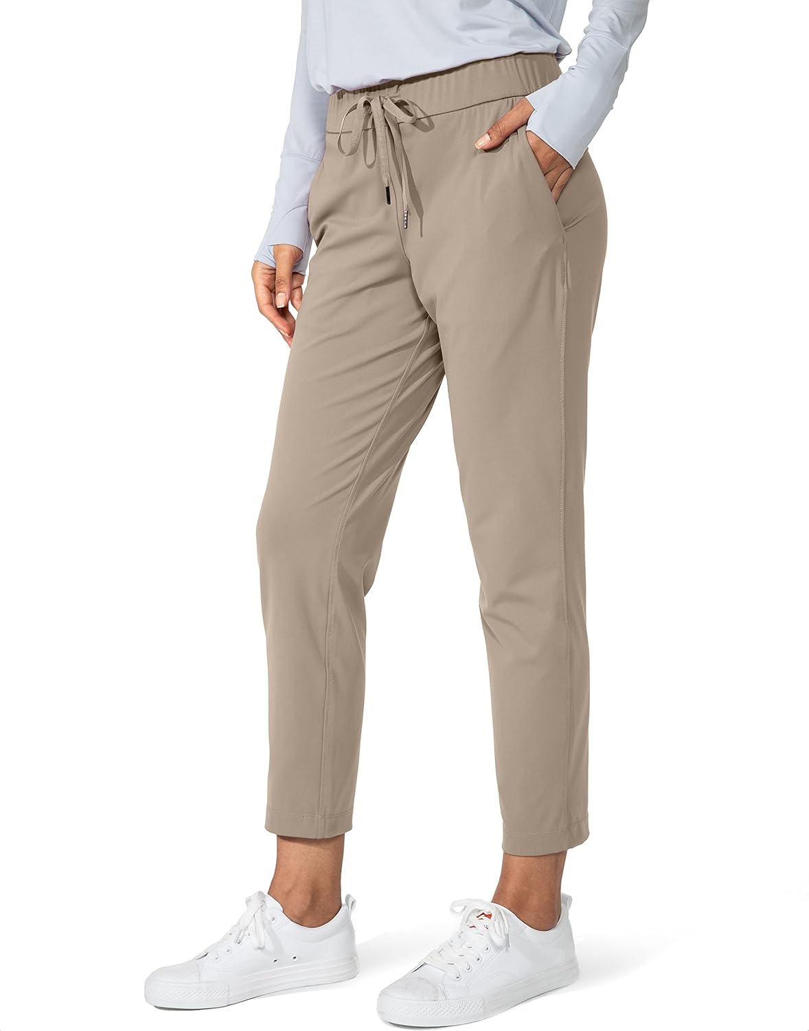 G Gradual Women's Pants with Deep Pockets 7/8 Stretch Ankle Sweatpants for Golf,...