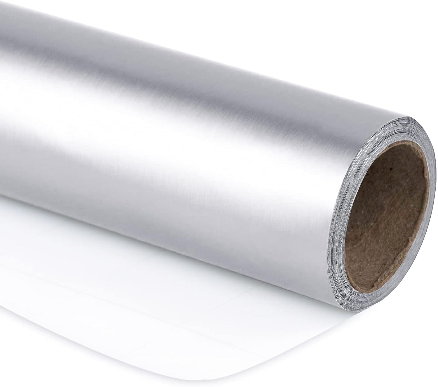 RUSPEPA Silver Metallic Wrapping Paper - Solid Color Matte Paper Perfect for Wed...